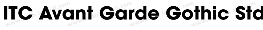 ITC Avant Garde Gothic Std Bold字体转换